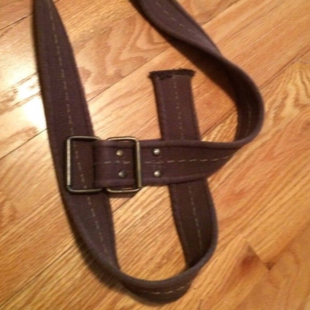 Men's Brown Woven Belt, Size 36